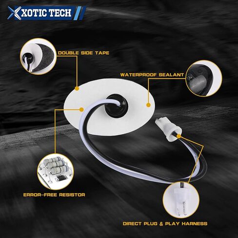 Xotic Tech Side Fender Marker Mount Mount Mount Light طقم كامل مدخن بديل للأسرة ، متوافق مع Ford F250 F350 F450 F550 1999-2010 Super Duty ما بعد البيع ، العنبر الأمامي/الأحمر الخلفي ، 4 مساءً in Saudi Arabia