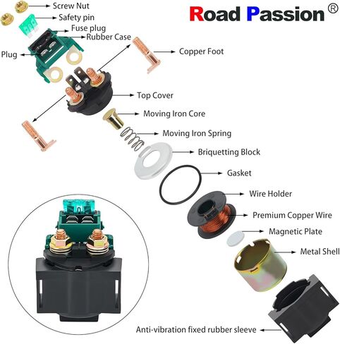 Road Passion Starter Solenoid Relay for Honda VF750 Interceptor Magna Sabre VF750F VF750C VF750S V45 1982-1984 VF750 Magna V45 1988 in Saudi Arabia