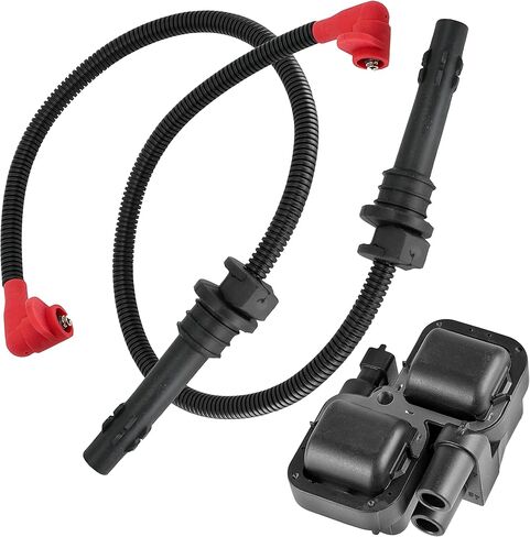 Caltric Ignition Coil with Spark Plug Wires compatible with Polaris Ranger 1000 XP 2017-2018 in Saudi Arabia