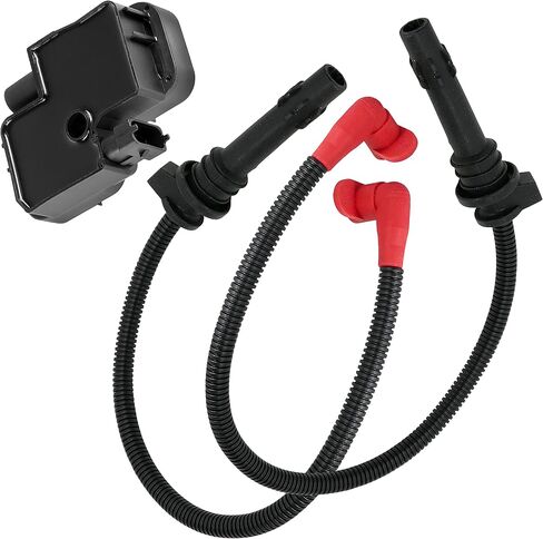 Caltric Ignition Coil with Spark Plug Wires compatible with Polaris Ranger 1000 XP 2017-2018 in Saudi Arabia