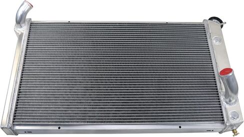 3 Row Core All Aluminum CU478 Radiator Assembly w/Transmission Oil Cooler Compatible with 1973-1976 1974 75 Chevy Corvette Base Stingray C3 350Cu. 5.7L 7.4L V8 (4 Row Core) in Kuwait