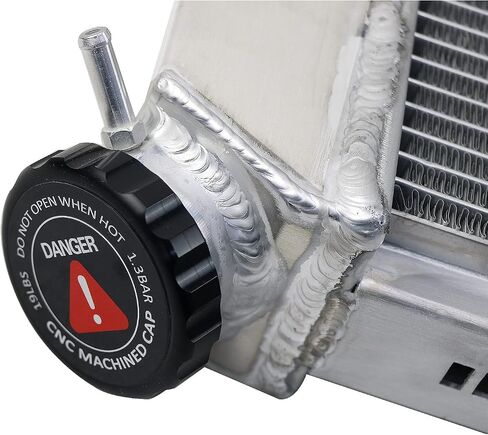 3 Row Core All Aluminum CU478 Radiator Assembly w/Transmission Oil Cooler Compatible with 1973-1976 1974 75 Chevy Corvette Base Stingray C3 350Cu. 5.7L 7.4L V8 (4 Row Core) in Kuwait