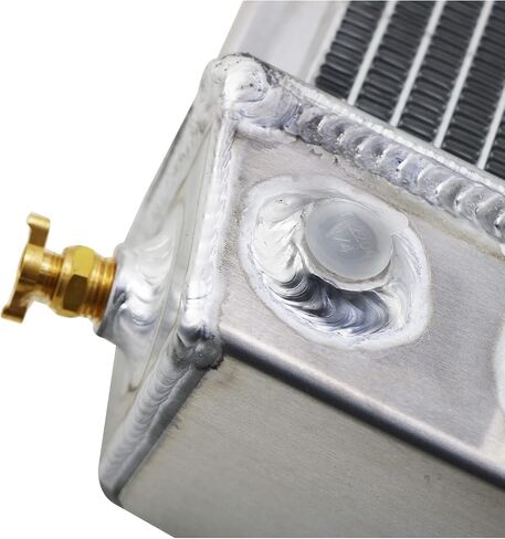3 Row Core All Aluminum CU478 Radiator Assembly w/Transmission Oil Cooler Compatible with 1973-1976 1974 75 Chevy Corvette Base Stingray C3 350Cu. 5.7L 7.4L V8 (4 Row Core) in Kuwait