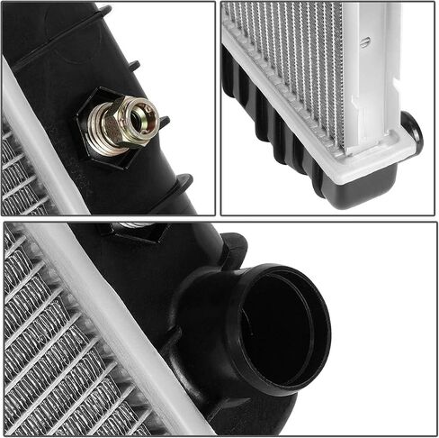 DNA Motoring OEM-RA-2044 1-Row OE Style Bolt-On Aluminum Core Radiator Compatible with 96-02 Express/Savana 1500 2500 AT, 30-1/2" W X 17-1/4" H X 1-1/4" D, 1-5/16" Inlet, 1-9/16" Outlet in Saudi Arabia