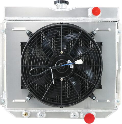 Alloyworks 3 Core Core All Aluminium Chaiatiator w/chroud fan for 1967-1970 Ford Mustang/Falcon/Fairlane/Torino/Galaxie (جديد) in Saudi Arabia