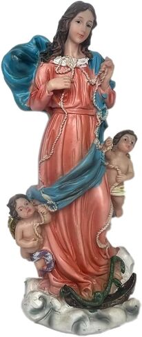 تمثال Virgen de Desatanudos 8 بوصة ماري كونيتير من عقدة تمثال جديد متعدد الألوان in Saudi Arabia