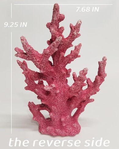 Lifelike Coral Reef Sculpture Statue - Handmade Resin Ocean Decor for Aquarium, Desk, Bathroom, Shelf - Coastal Beach Nautical Theme Gift for Home & Office in Saudi Arabia