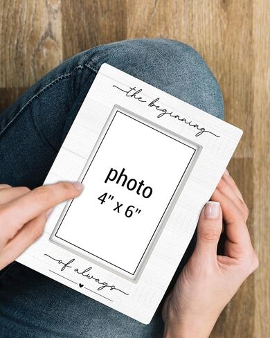 Engagement Picture Frame Wedding Engagement Gifts for Couples Her Wedding Gift Ideas the Beginning of Always Picture Frame for 4x6 Photo in Saudi Arabia