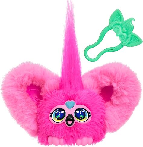 Furby Furblets Zee-Bah Mini Friend, Electronic Plush Toys for Girls & Boys 6+, Rainbow Zebra, Speaks Furbish & Plays Music, Series 4 in Saudi Arabia