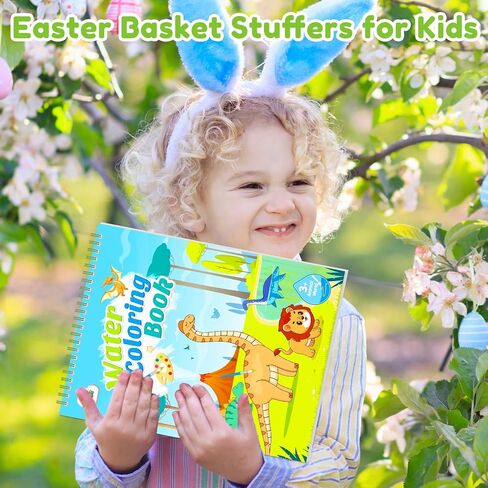 ZMLM Paint with Water Coloring Books for Toddlers - Mess Free Painting Activity for Kids - Arts & Crafts Gift Toy for Boy Girl Ages 4+ Birthday Christmas Easter Stocking Stuffers(Dinosaurs & Traffic) in Saudi Arabia