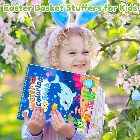 ZMLM Paint with Water Coloring Books for Toddlers - Mess Free Painting Activity for Kids - Arts & Crafts Gift Toy for Boy Girl Ages 4+ Birthday Christmas Easter Stocking Stuffers(Dinosaurs & Traffic) in Saudi Arabia