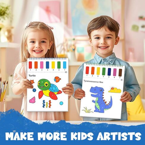 ZMLM Paint with Water Coloring Books for Toddlers - Mess Free Painting Activity for Kids - Arts & Crafts Gift Toy for Boy Girl Ages 4+ Birthday Christmas Easter Stocking Stuffers(Dinosaurs & Traffic) in Saudi Arabia