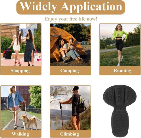 Giantree 3-Pair Heel Pads, Mesh Sticky Heels Pad, Reusable Sponge Pads, Anti-Blister Insoles Heel Protection for Men and Women for Boots Oversized Shoes Improved Shoe Fit (Black) in Saudi Arabia