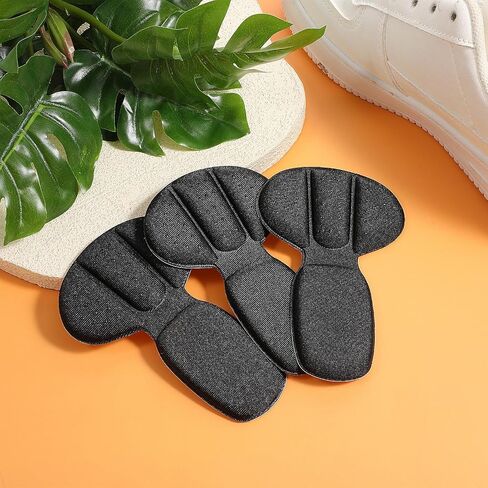 Giantree 3-Pair Heel Pads, Mesh Sticky Heels Pad, Reusable Sponge Pads, Anti-Blister Insoles Heel Protection for Men and Women for Boots Oversized Shoes Improved Shoe Fit (Black) in Saudi Arabia