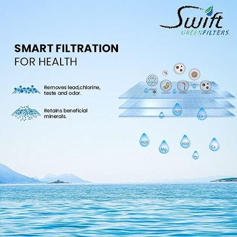 مرشحات سويفت الخضراء SGF-25S متوافقة مع ترشيح المياه HF25-S ، 5615203 ، HF25-MS ، HF25-S-SR ، 5615240 مرشح المياه التجاري (2 عبوة) ، مصنوعة في الولايات المتحدة الأمريكية in Kuwait
