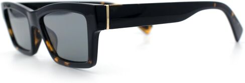 SA106 Hipster Dad Fashion Narrow Rectangle Thick Plastic Horn Rim Sunglasses in Saudi Arabia