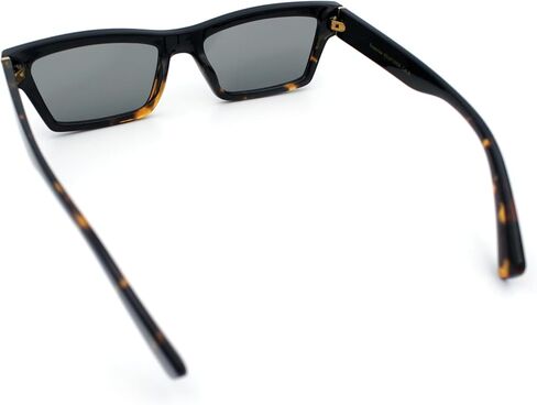 SA106 Hipster Dad Fashion Narrow Rectangle Thick Plastic Horn Rim Sunglasses in Saudi Arabia