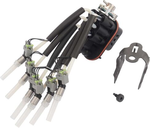 Central Fuel Spider Injector with Bracket 4.3L V6 Replacement for Chevy Astro Blazer C1500 Express 1500/2500 Silverado Savana Sierra 1996-2002 89060439 12568332 in Saudi Arabia