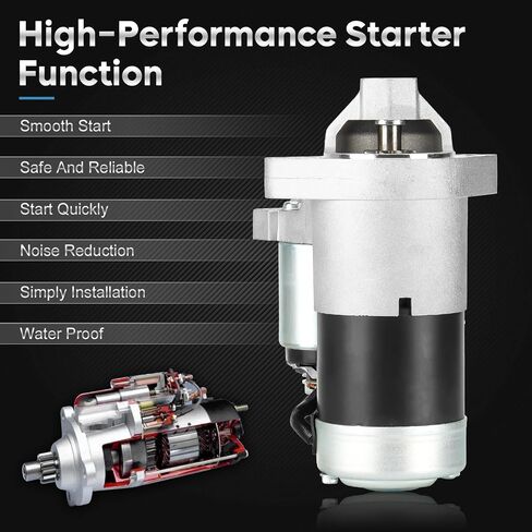 New Starter Fit for 1.6l 2l Chevy Tracker 1999-2002, Suzuki Grand Vitara 1999-2005 Replaces # 410-48056, M0T85681, M1T86181, 112300 in Saudi Arabia