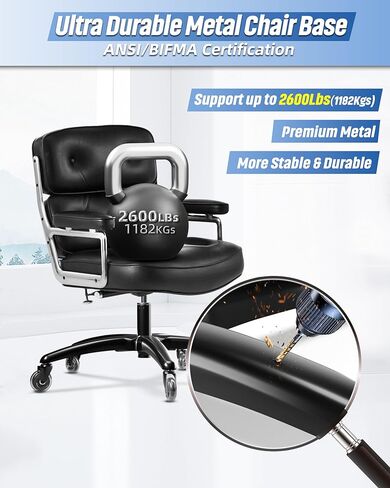 24" Office Chair Base Replacement with Wheels, Set of 5, 2400LBs Heavy Duty Metal Desk Chair Base, Quiet Rolling Casters, Safe for Hardwood Floors and Carpet in Kuwait