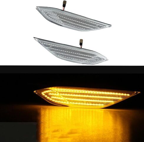 LED Side Marker Light, Turn Signal Blinker Lamp Compatibe with Porsche Cayenne 958 92A 2011-2014,99163115502, 99163115602(Clear) in Saudi Arabia