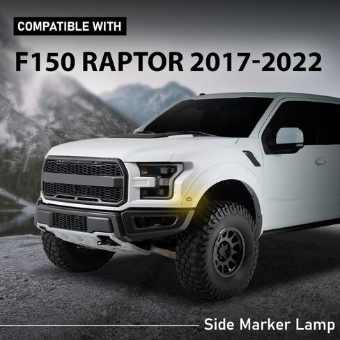 G-PLUS Front Daytime Running Side Marker Lamp, Compatible with Ford F150 Raptor 2017-2022, HL3Z-15442-B, HL3Z-15442-K in Saudi Arabia