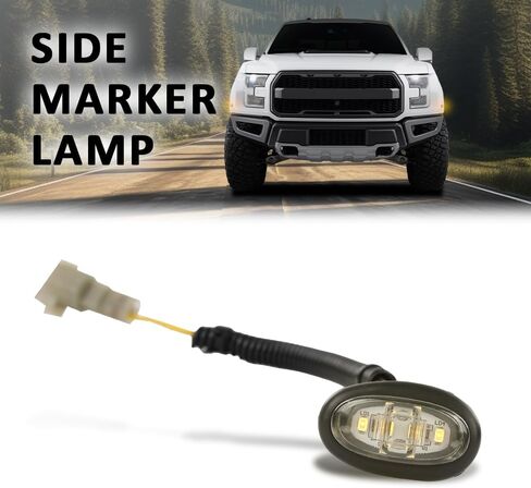 G-PLUS Front Daytime Running Side Marker Lamp, Compatible with Ford F150 Raptor 2017-2022, HL3Z-15442-B, HL3Z-15442-K in Saudi Arabia