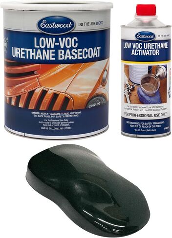 Eastwood 4:1 Jaded Green Metallic 2K Basecoat and Activator Automotive Spray Paint Kit Makes 5 Sprayable Quarts in Saudi Arabia