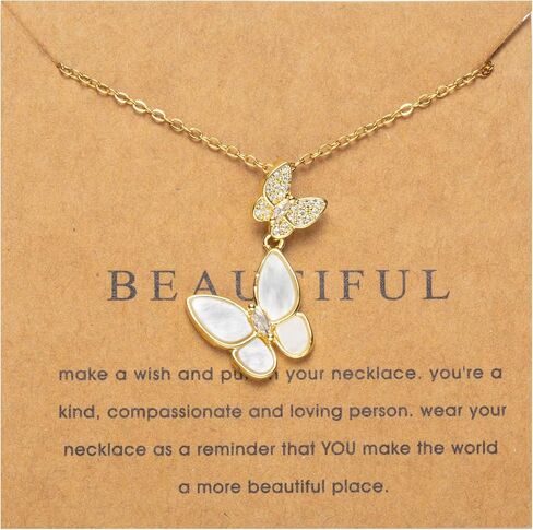 18k Gold Plated Necklace for Women Trendy Dainty Charm Evil eye Italian horn hummingbird starfish seashell bow elephant snake butterfly ladybug PendentMinimalist Delicate Jewelry for Women in Kuwait