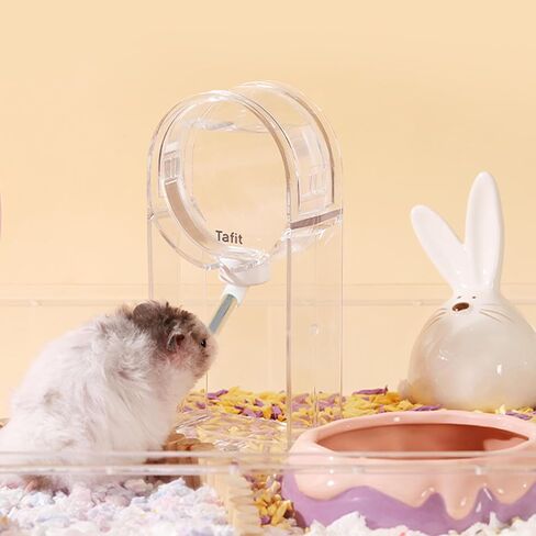 Hamster Water Bottle No-Drip Vacuum Hanging Small Animals Bottle Water Dispenser, for Dwarf Hamsters, Syrian Hamsters, Rats, Mice, Gerbils,Chew Proof, Leakproof, 5.3 oz, 150ml in Kuwait