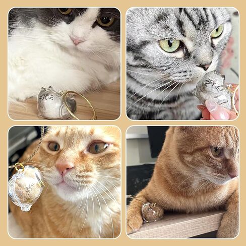 Cat Hair Keychain, Cat Fur Keepsake Capsule Pendant, Pets Hair Storage Keychain, Pet Fur Keepsake, Cute Pet Memorial Gifts in Saudi Arabia