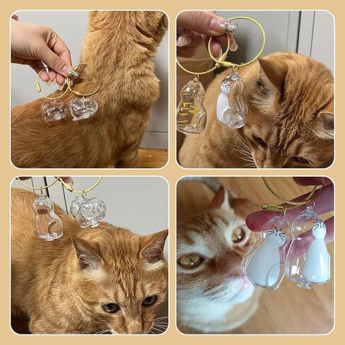 Cat Hair Keychain, Cat Fur Keepsake Capsule Pendant, Pets Hair Storage Keychain, Pet Fur Keepsake, Cute Pet Memorial Gifts in Saudi Arabia