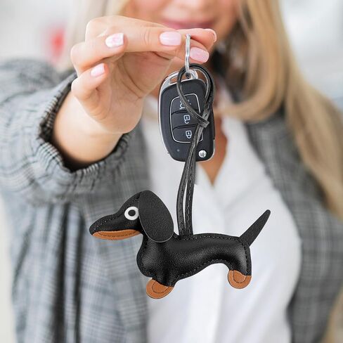 سلسلة مفاتيح Dachshund ، سلاسل المفاتيح على شكل كلب سحر حقيبة لطيفة حقيبة زخرفة جرو المفاتيح لعشاق الكلاب in Saudi Arabia