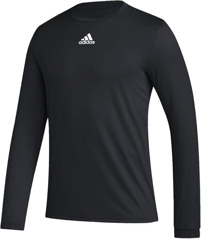 adidas Pregame BOS Mens Long Sleeve T-Shirt 2XLT Black-White in Saudi Arabia