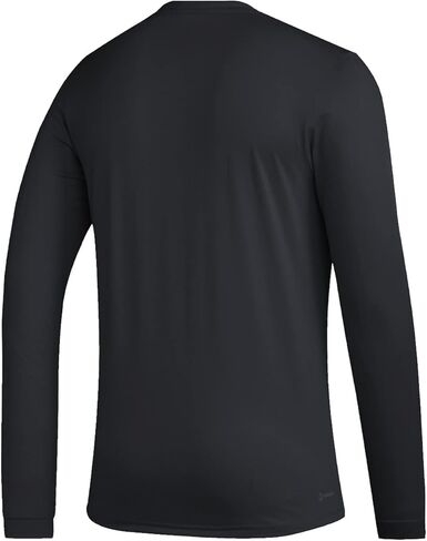 adidas Pregame BOS Mens Long Sleeve T-Shirt 2XLT Black-White in Saudi Arabia