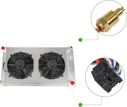 munirater Aluminum Radiator Replacement for C10 1975-1983 Replacement for K20 1975-1985 Replacement for C2500 1981-1986 in Saudi Arabia