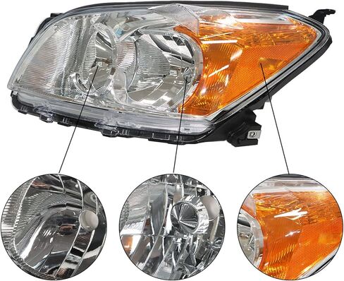 Driver and Passenger Side Halogen Headlights Assembly Repalcement for 2009 2010 2011 2012 RAV4 Limited Japan Version in Saudi Arabia