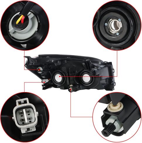 Driver and Passenger Side Halogen Headlights Assembly Repalcement for 2009 2010 2011 2012 RAV4 Limited Japan Version in Saudi Arabia
