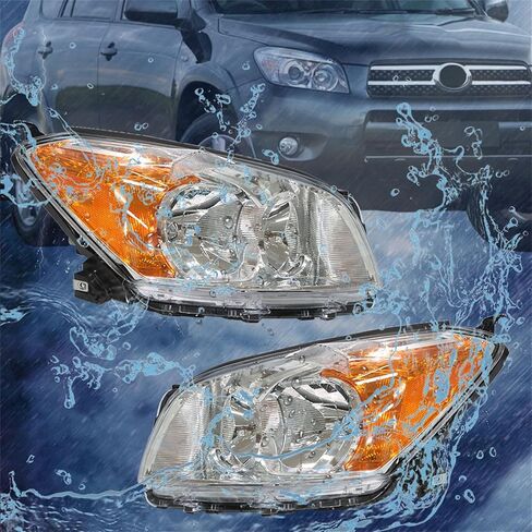 Driver and Passenger Side Halogen Headlights Assembly Repalcement for 2009 2010 2011 2012 RAV4 Limited Japan Version in Saudi Arabia