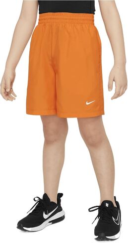 Nike Multi Big Kids' (Boys') Dri-FIT Training Shorts (Safety Orange/White, DX5382-819) in Saudi Arabia