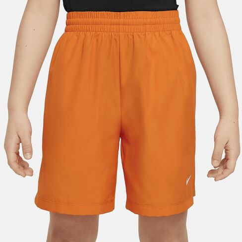 Nike Multi Big Kids' (Boys') Dri-FIT Training Shorts (Safety Orange/White, DX5382-819) in Saudi Arabia