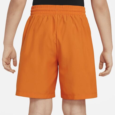 Nike Multi Big Kids' (Boys') Dri-FIT Training Shorts (Safety Orange/White, DX5382-819) in Saudi Arabia