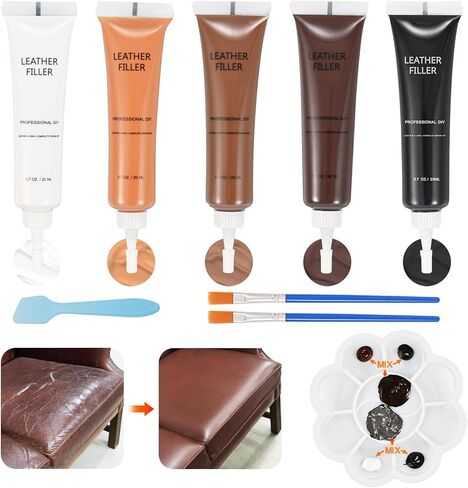 طقم إصلاح الفينيل ، طقم إصلاح فينيل غراء جلدي للسيارات الداخلية ، الأثاث ، الأرائك ، الأحذية ، استعادة الجلود ، الدموع وثقب الاحتراق in Kuwait