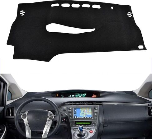 Fit for Toyota Prius XW30 2010-2015,Car Dashboard Cover,Black Dash Mat Dashboard Cover,Anti-Slip Dash Pad Protective Cover in Saudi Arabia
