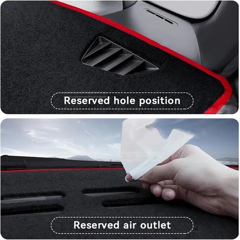 Fit for Toyota Prius XW30 2010-2015,Car Dashboard Cover,Black Dash Mat Dashboard Cover,Anti-Slip Dash Pad Protective Cover in Saudi Arabia