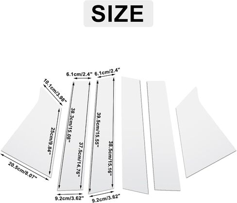 FZJDSD 6pcs Glossy Black Pillar Posts Door Trim Cover Anti Scratch Window Molding Door Compatible with Chevrolet Malibu 2016 2017 2018 2019 2020 2021 in Saudi Arabia