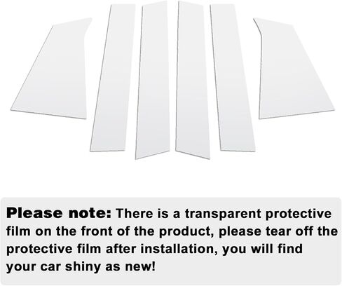 FZJDSD 6pcs Glossy Black Pillar Posts Door Trim Cover Anti Scratch Window Molding Door Compatible with Chevrolet Malibu 2016 2017 2018 2019 2020 2021 in Saudi Arabia