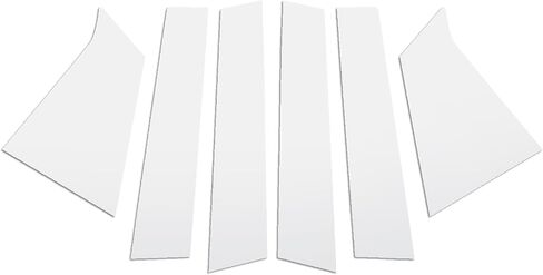 FZJDSD 6pcs Glossy Black Pillar Posts Door Trim Cover Anti Scratch Window Molding Door Compatible with Chevrolet Malibu 2016 2017 2018 2019 2020 2021 in Saudi Arabia