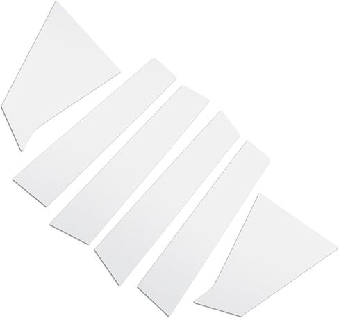 FZJDSD 6pcs Glossy Black Pillar Posts Door Trim Cover Anti Scratch Window Molding Door Compatible with Chevrolet Malibu 2016 2017 2018 2019 2020 2021 in Saudi Arabia
