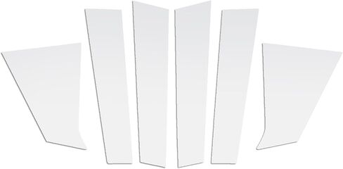 FZJDSD 6pcs Glossy Black Pillar Posts Door Trim Cover Anti Scratch Window Molding Door Compatible with Chevrolet Malibu 2016 2017 2018 2019 2020 2021 in Saudi Arabia